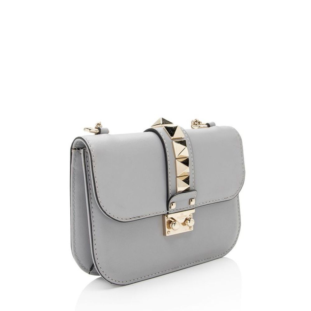 Valentino Calfskin Glam Lock Small Shoulder Bag - Picture 2 of 14